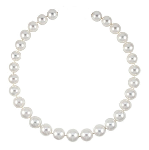 Oscar Collection 10-11mm White South Sea Pearl Ring