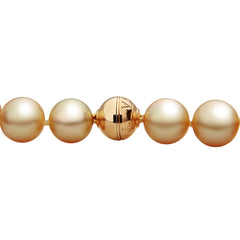 10-11mm Golden South Sea Pearl Strand