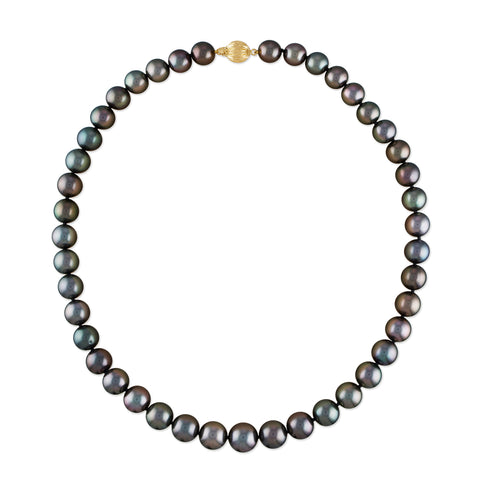 9-11mm Natural Color Tahitian Cultured Pearl Strand