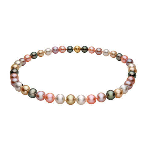 13-14mm Natural Color Tahitian Pearl And Diamond  Pendant