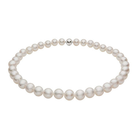 18k 10-12mm Golden South Sea Cultured Pearl And Diamond Strand
